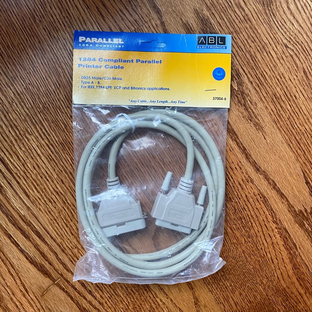 1284 Compliant Parallel Printer Cable